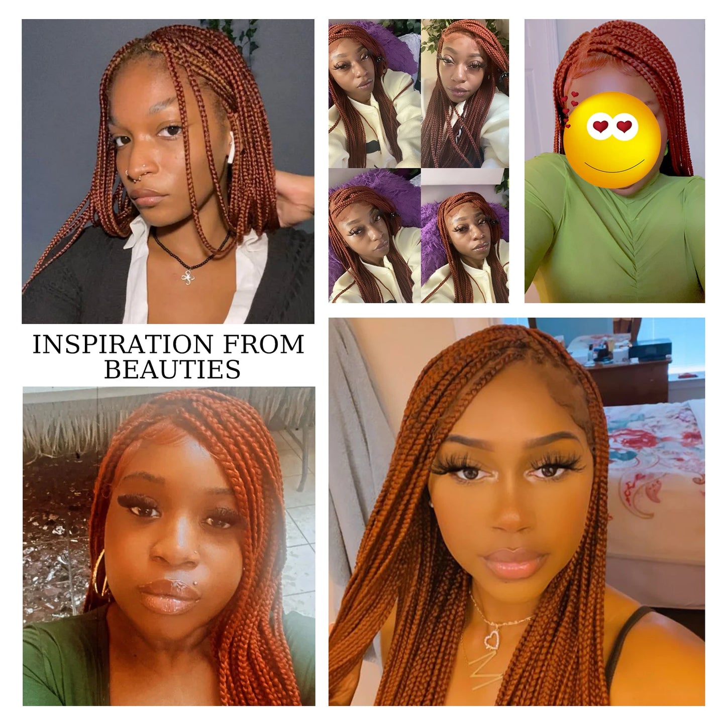 Transparent HD Full Lace Braided Wigs Crochet Braid Braiding Hair Knotless Box Cornrow Braids Wig